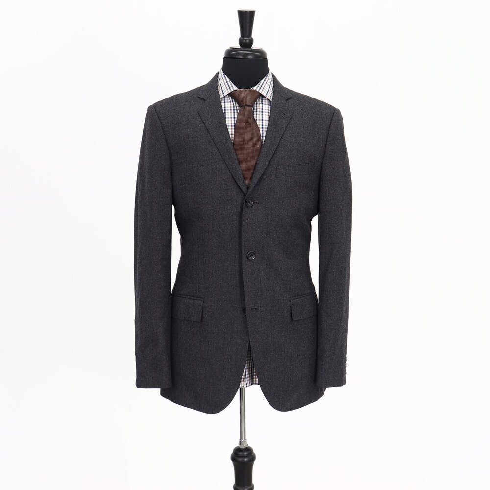 J. Crew Ludlow 40L Gray Solid 3-Button Sport Coat Blazer Jacket G254